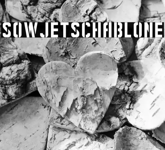 Sowjetschablone Font examples