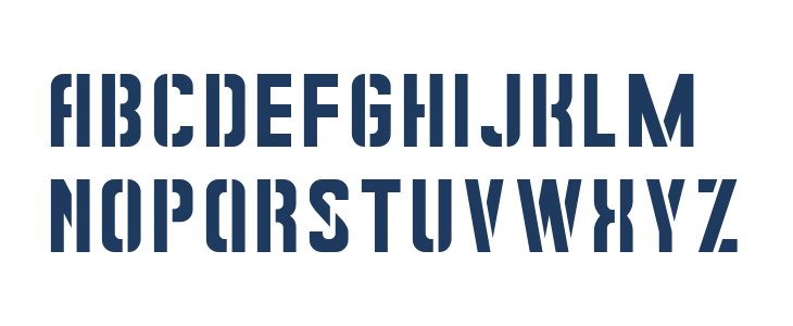 Sowjetschablone Lowercase