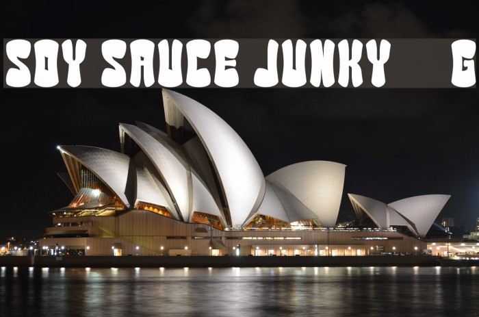 Soy Sauce Junky__G Font examples