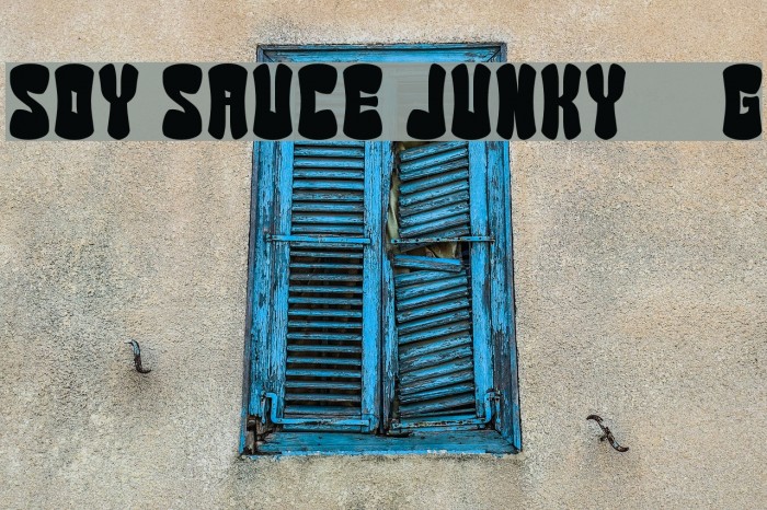 Soy Sauce Junky__G Font examples