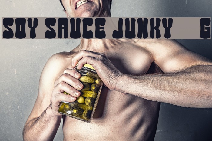 Soy Sauce Junky__G Шрифта examples