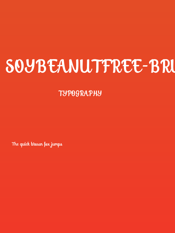 SoybeanutFree-Brush Poster