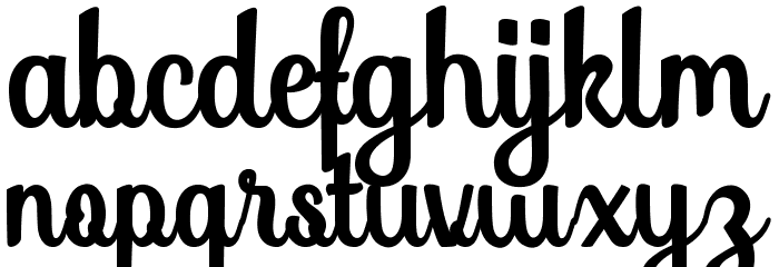 SoybeanutFree-Brush Font LOWERCASE
