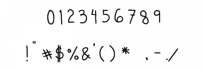 Soymilk Font OTHER CHARS