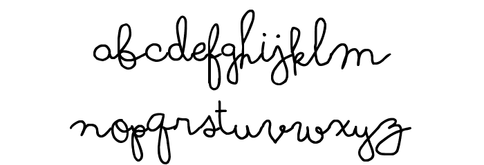 Soymilk Font LOWERCASE