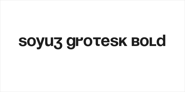 Soyuz Grotesk Bold Logo