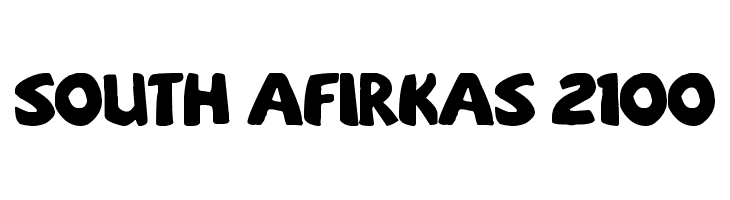 sOuTh Afirkas 2100 Шрифта
