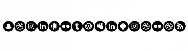 social media color  Free Fonts Download