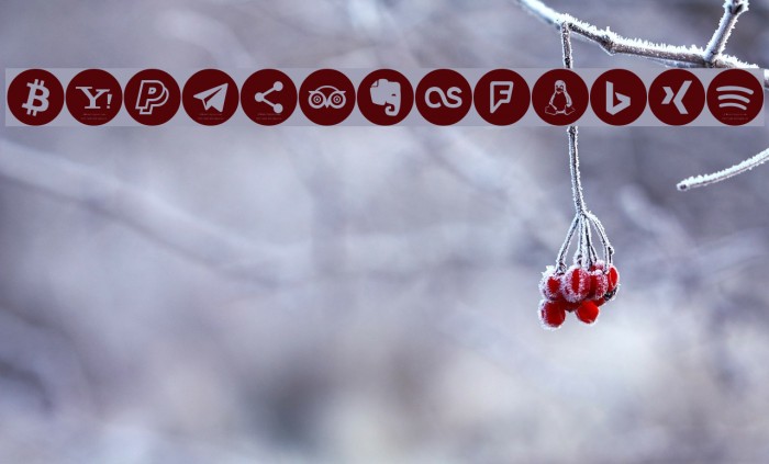 social media color Font examples