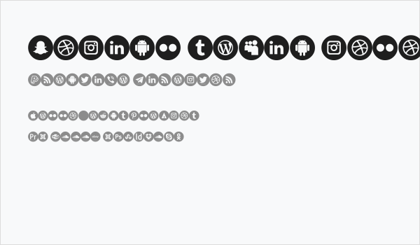 social media color Business Card