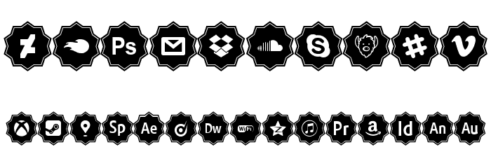 social media pro Font OTHER CHARS