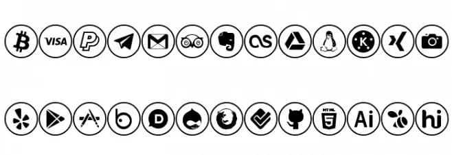 social media フォント 大文字