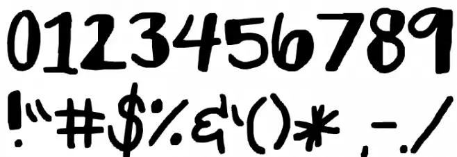 soheezy Font OTHER CHARS