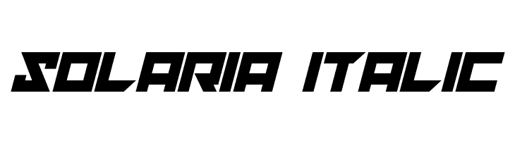 solaria Italic  Free Fonts Download