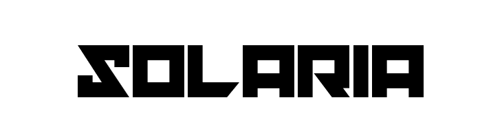 solaria  免费字体下载