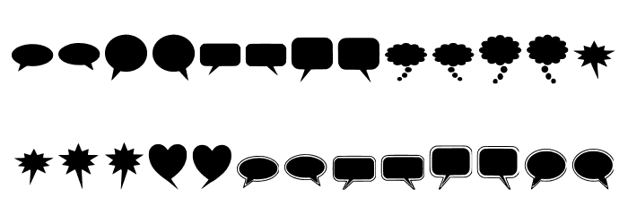 solid-speech-bubbles-paul-tos Font OTHER CHARS