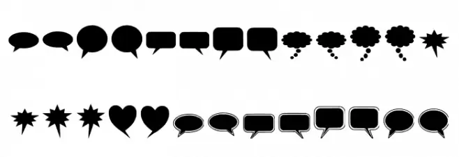 solid-speech-bubbles-paul-tos Polices MAJUSCULES
