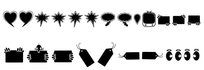 solid-speech-bubbles-paul-tos Font LOWERCASE