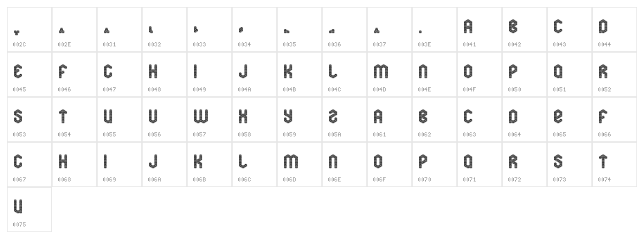 soma Regular Character Map