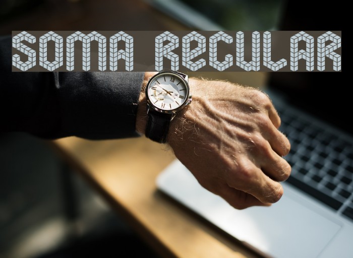 soma Regular Font examples