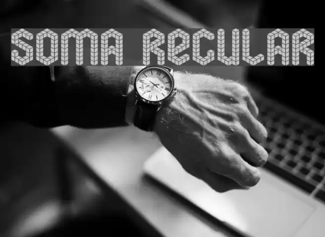 soma Regular Fonte examples