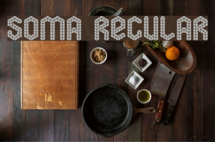soma Regular Font examples