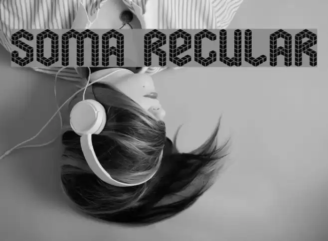 soma Regular Fonte examples