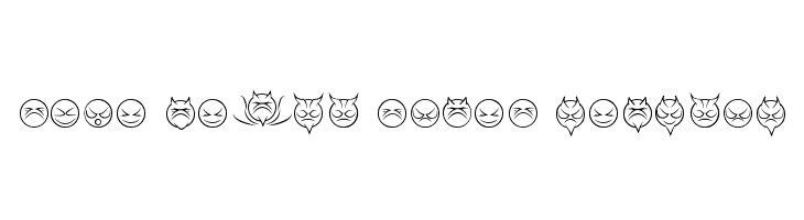 some devil faces Regular  Fuentes Gratis Descargar