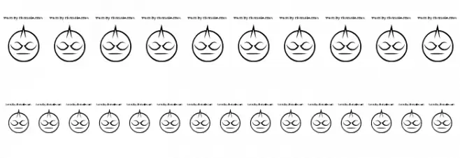 some devil faces Regular Font OTHER CHARS