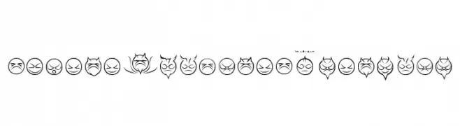 somedevilfaces-Regular  Frei Schriftart Herunterladen