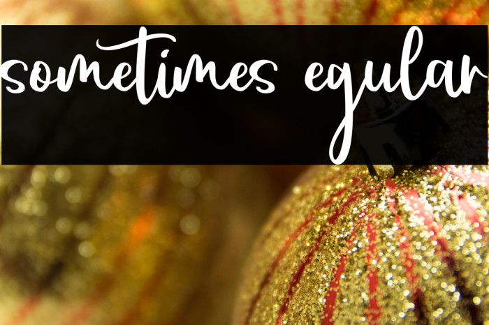 sometimes Regular Example 1