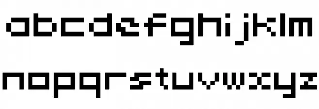 somybmp02_7 Font LOWERCASE