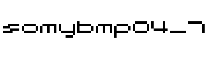 somybmp04_7 Font