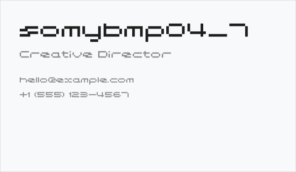 somybmp04_7 Business Card
