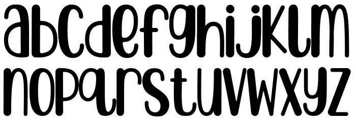 sonya cute Font LOWERCASE