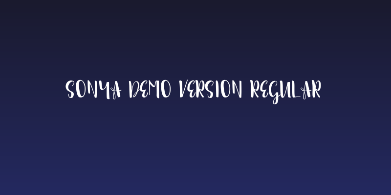 sonya demo version Regular Social Header