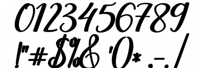 sophia-script Font OTHER CHARS