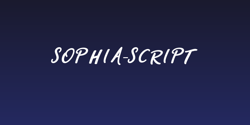 sophia-script Social Header