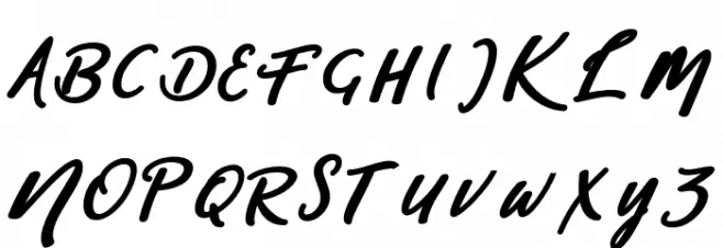 sophia-script フォント 大文字