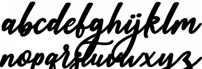 sophia-script Schriftart Kleinbuchstaben