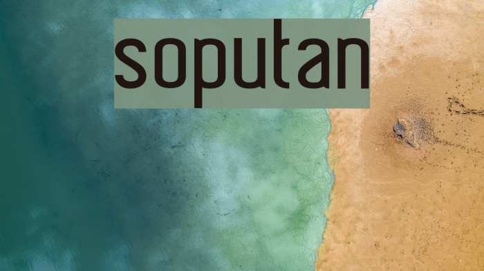 soputan Font examples