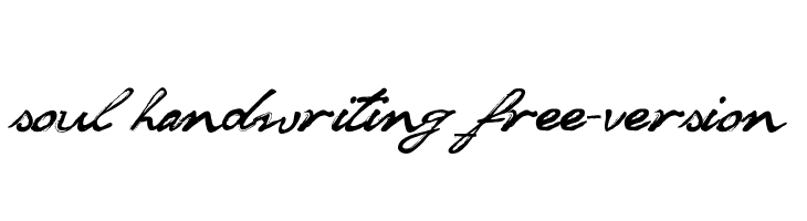 soul handwriting_free-version  フリーフォントのダウンロード