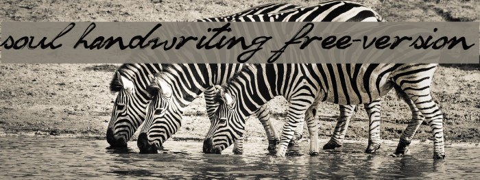 soul handwriting_free-version Polices examples