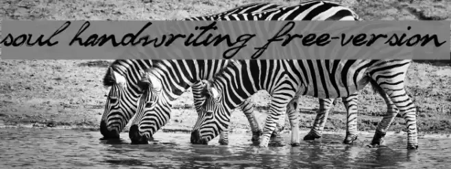 soul handwriting_free-version Font examples