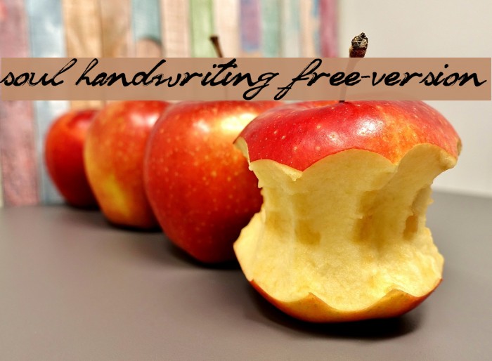 soul handwriting_free-version Polices examples