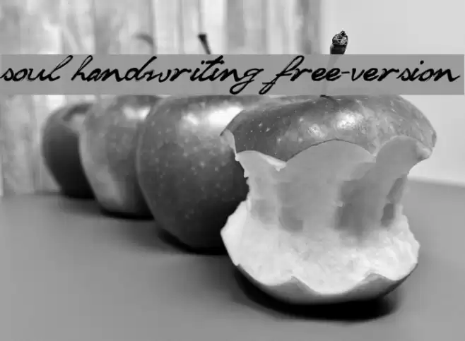 soul handwriting_free-version Font examples