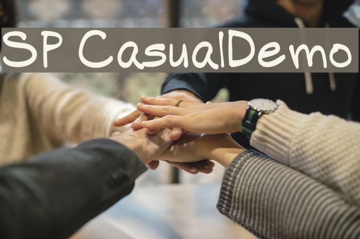 SP Casual-Demo Font examples