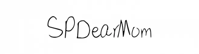 SP Dear Mom  Frei Schriftart Herunterladen