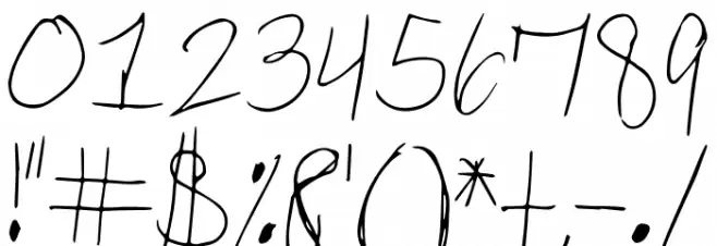 SP Dear Mom Font OTHER CHARS