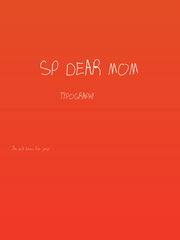 SP Dear Mom Poster